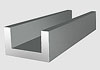 U-Profil Aluminium 20/10/2mm (Höhe/Breite/Stärke) Länge:1m
