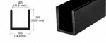 U-Profil Alu 14/19/2mm 250cm L (H/B/Strke)Innenma: 10mm
